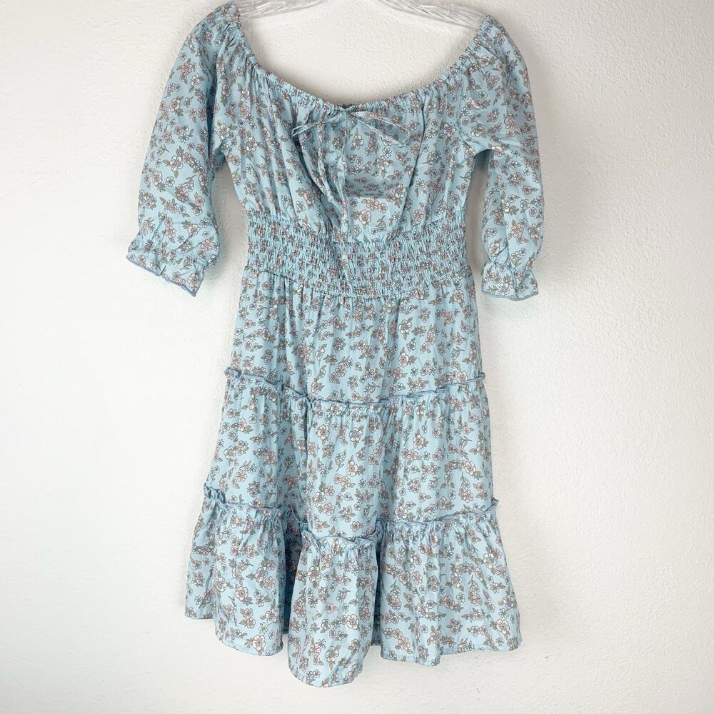 Hint of Blush‎ Dress  Small Mini Boho Cottagecore Coquette Spring Summer Dainty
